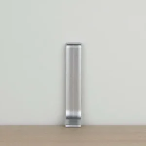 Koppelstuk geborsteld zijdeglans zilver (bij 5502)- Aluminium bewerkt - 10 x 60 mm Populair